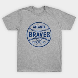 Atlanta Braves Ball by Buck Tee T-Shirt